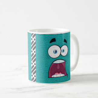 Editierbarer Cartoon-Gesichtsausdruck Kaffeetasse