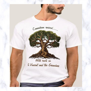 Editierbarer Genealogie-Baum mit Wurzeln T-Shirt