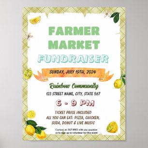 Editierbarer Lemon School Event Flyer Poster