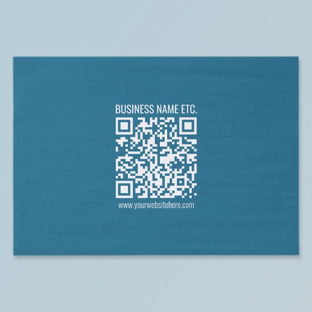 Editierbarer Ocean Blue QR-Code Seidenpapier (Von Creator hochgeladen)