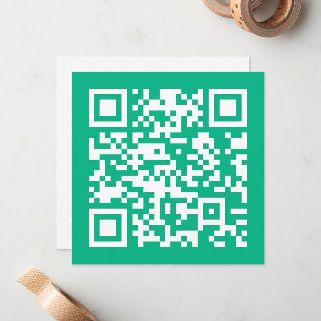 Editierbarer QR Code Generieren Sie Ihren eigenen  Mitteilungskarte (Vorderseite/Rückseite Beispiel)