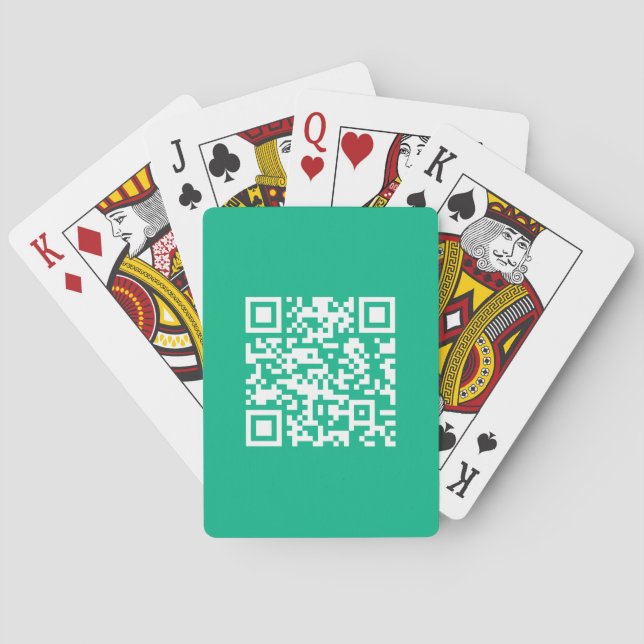 Editierbarer QR Code Generieren Sie Ihren eigenen  Spielkarten (Rückseite)