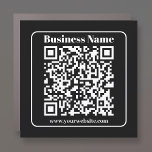 Editierbarer QR-Code Schwarz & Weiß Retro Moderner Auto Magnet<br><div class="desc">Vollständig anpassbares Design,  bearbeiten,  wie Sie möchten! Geben Sie einfach Ihre Website-URL ein,  um einen einzigartigen QR-Code zu erstellen,  der vollständig scannbar ist.</div>