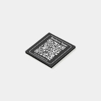 Editierbarer QR-Code Schwarz & Weiß Retro Moderner