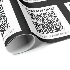 Editierbarer QR-Code und einfaches, benutzerdefini Geschenkpapier
