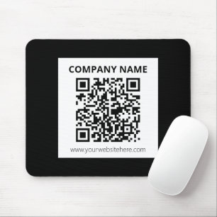Editierbarer QR-Code und einfaches, benutzerdefini Mousepad