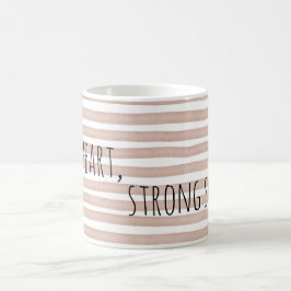 Editierbarer weicher Herz starkes Seele Minimal-Zi Kaffeetasse