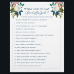 Editierbares Brautparty Game Blue White Floral Flyer<br><div class="desc">Romantisches Brautparty mit blauen und weißen Blumen. Ändern Sie den Titel und die Fragen auf alles,  was Sie brauchen. Die prächtigen gemalten Blumen sind durch Erstellen der Schnitt. Finden Sie sie auf dem Creative Market https://crmrkt.com/7WdAX,  Etsy https://www.etsy.com/shop/CreateTheCut und www.createthecut.com</div>