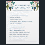 Editierbares Brautparty Game Blue White Floral Flyer<br><div class="desc">Romantisches Brautparty mit blauen und weißen Blumen. Ändern Sie den Titel und die Fragen auf alles,  was Sie brauchen. Die prächtigen gemalten Blumen sind durch Erstellen der Schnitt. Finden Sie sie auf dem Creative Market https://crmrkt.com/7WdAX,  Etsy https://www.etsy.com/shop/CreateTheCut und www.createthecut.com</div>