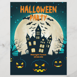 Editierbares Halloween, Kostüm-Halloween-Party Flyer