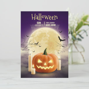 Editierbares Halloween-Spuk Party, Halloween Einladung