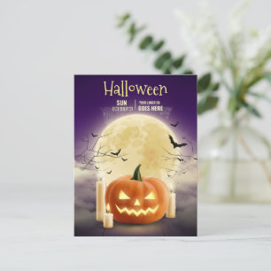 Editierbares Halloween-Spuk Party, Halloween Feiertagspostkarte