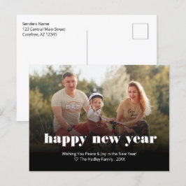 Editierbares Holiday Foto Feiertagspostkarte