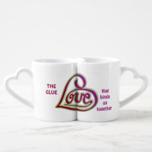Editierbares Liebe Pair Kaffee Tasse Set