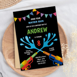 Editierbares Summer Splash Party laden Einladung