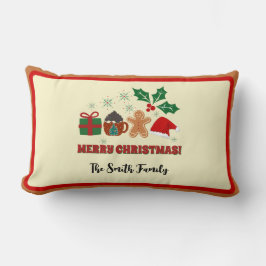 Editierbares Weihnachtswürfelkissen Lendenkissen