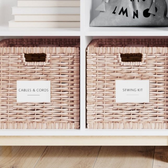 Editierbares Zuhause Essentials 3.5x2-Zoll-Label-S Aufkleber (Von Creator hochgeladen)