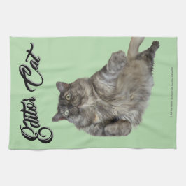 Editor Cat by RoseWrites Kitchen Towel Geschirrtuch