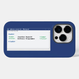 Editor Coder Programmer Format Computer Scientist Case-Mate iPhone 14 Pro Hülle