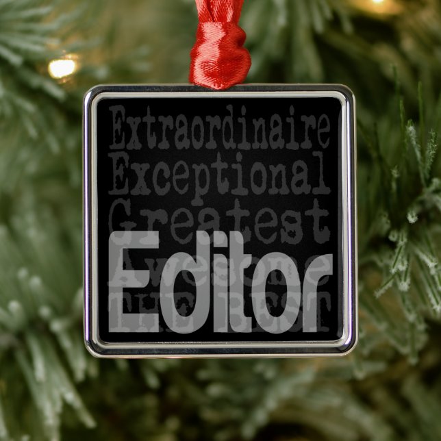 Editor Extraordinator Ornament Aus Metall (Baum)