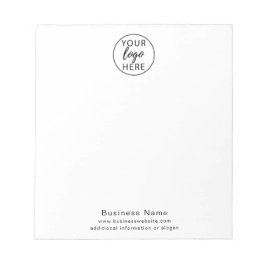 Editor für benutzerdefinierte Firmenlogos Notizblock