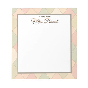 Editor für benutzerdefinierte Lehrer - Hinweis von Notizblock