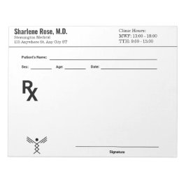 Editor für benutzerdefinierte Verschreibung - Bear Notizblock