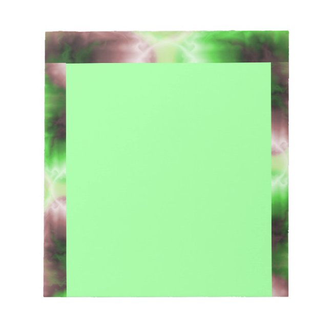Editor für grüne Wirbel Notizblock (Vorderseite)