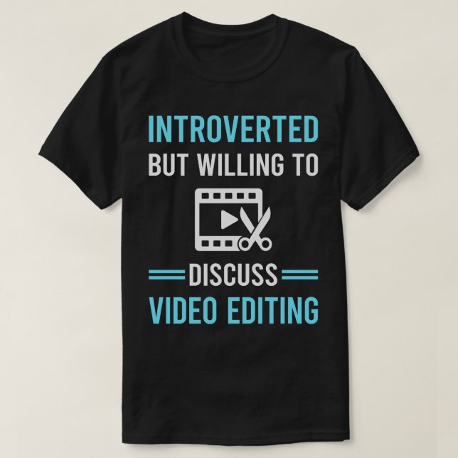 Editor für Videobearbeitung T-Shirt (Design vorne)