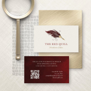 Editor-Korrekturleser Visitenkarte