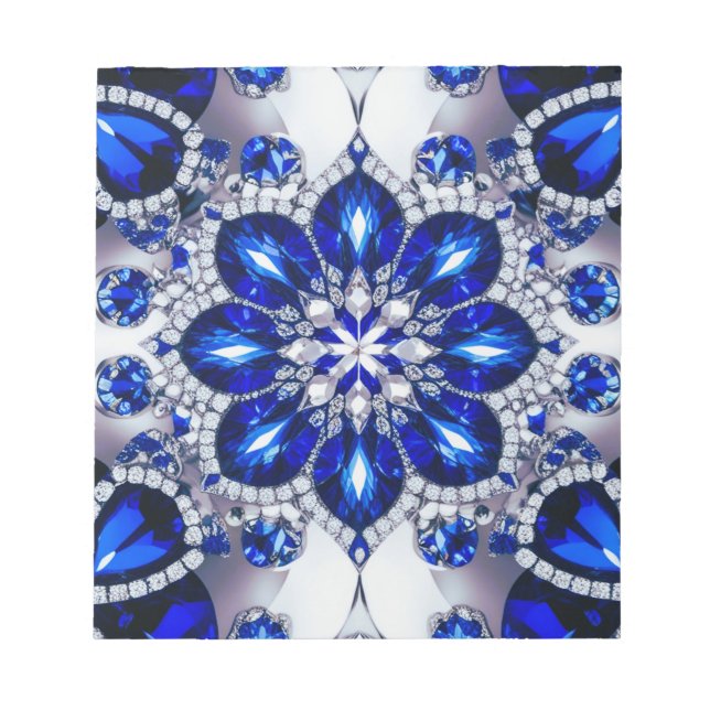 Editor mit blau-weiß Farben Modernes Design Notizblock (Vorderseite)