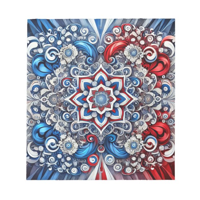 Editor mit französischen Farben Modernes Design Notizblock (Vorderseite)