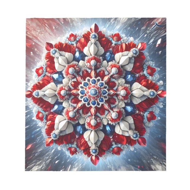 Editor mit norwegischen Farben Modernes Design Notizblock (Vorderseite)