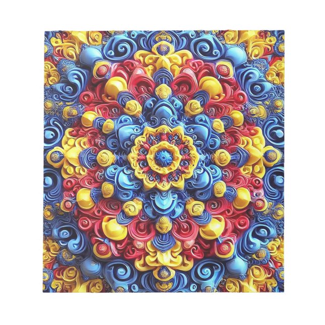 Editor mit rumänischen Farben Modernes Design Notizblock (Vorderseite)