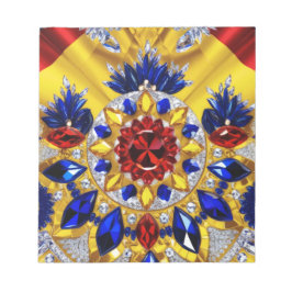 Editor mit rumänischen Farben Modernes Design Notizblock