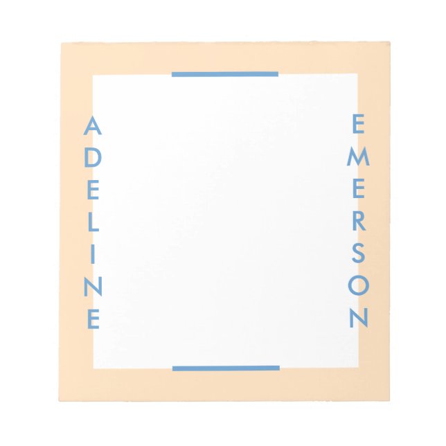 Editor Moderne Typografie Notepad - Gold Notizblock (Vorderseite)