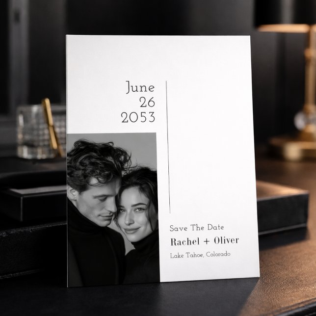 Editorial Luxury Photo Wedding Save the Date (Von Creator hochgeladen)