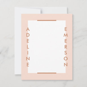 Editorial Modern Typografy Stationery - Peach
