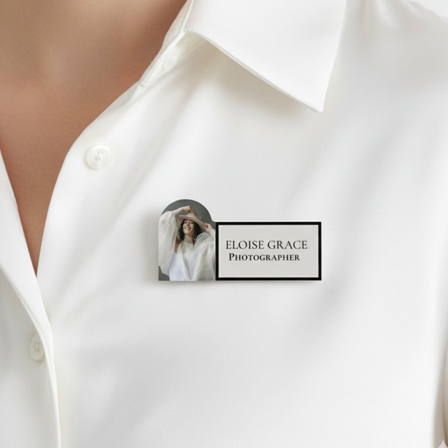 Editorial Photo Black Logo Photographer Namensschild (Market your photography business in style!)