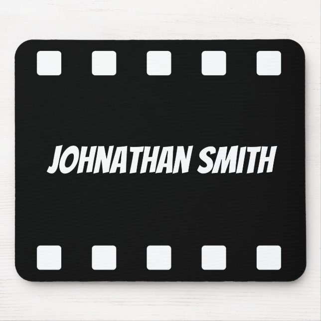 Editors Film Strip Black and White Mousepad (Vorne)