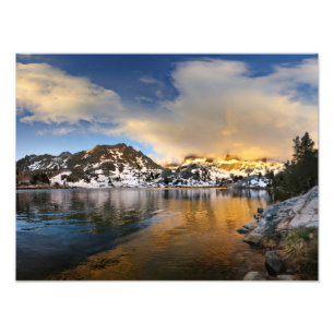 Ediza Lake Sunset - Sierra Nevada Fotodruck