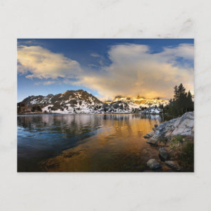Ediza Lake Sunset - Sierra Nevada Postkarte