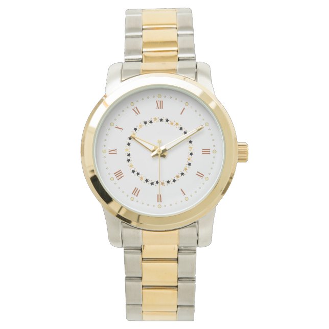 Edle Frauen-Gold Armbanduhr (Vorderseite)