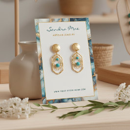 Edle Gold Glittermarmor Schmuckanzeigekarte Visitenkarte