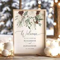 Edle Hochzeitswillkommen im Winter