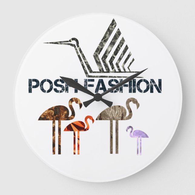 edle Mode Große Wanduhr (Vorderseite)