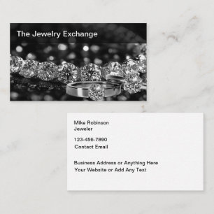 Edle Schmuck Theme Visitenkarten Design Visitenkarte
