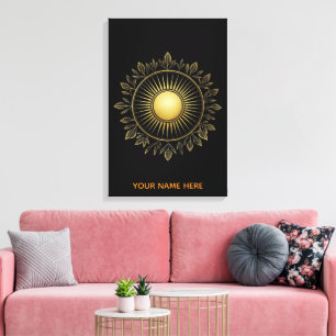 Edle Sonnenblatt-Feinbild-Leinwandkunst Leinwanddruck