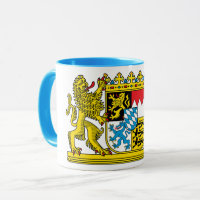 edle Tasse mit bayerischem Staatswappen