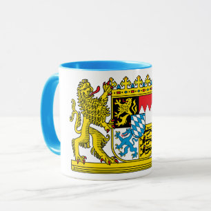 edle Tasse mit bayerischem Staatswappen